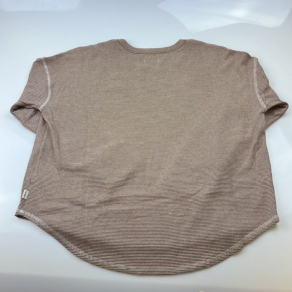 UpWest Cozy Rib Tee in Fall Stripe N222 - Picture 10 of 10